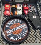 classic cars, motor bikes, 5 gallon oil can