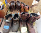 4 boots, shoe bag