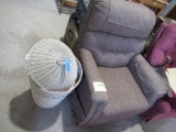 Recliner, towels basket