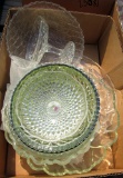 5 boxes of cut glass