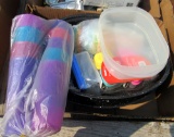 3 boxes misc, 3m,tape, cookie cutters, kitchen tools, roaster