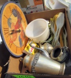 4 boxes of kitchen, food processor, utensils, pan mixer