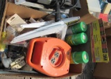 2 boxes of misc, tools, touch foam, misc
