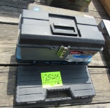 4 tool boxes, drill bit sets