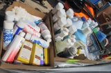 4 boxes of cleaning supply's