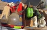 fire Styx, omc propellers, propane interact fogger, bungy cords, misc tools