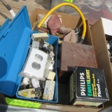 connectors, misc outlet adapters, chalk lines