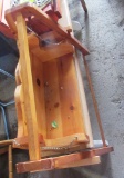 wooden pot holder bench, wooden toy bench, wooden sitting bench