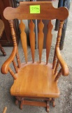 wooden rocking chair