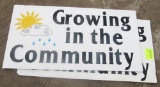 pair of signs 