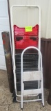 2 metal step ladders