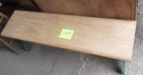 wooden bench