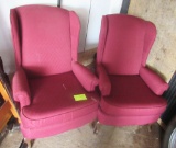 pair of red chairs