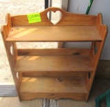 wooden shelf