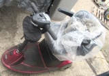 red mobility scooter