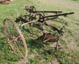 steel wheeled one bottom plow
