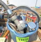 pail of misc shop tools