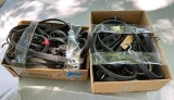 2 boxes w/ straps