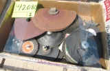 sanding discs, tarp