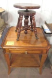 table and antique stool