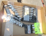 new wrench set, drill bit ends