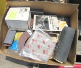 sand paper, misc tools