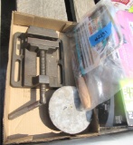 new Master Lock 1,500 lb utility & atv winch, clamp, grinder disc, saw