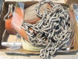 chains, tie-downs straps