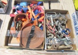 tie down straps, chains hooks