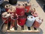 pallet of gas cans