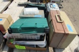 tackle boxes, fishing gear
