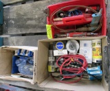 air hammer, air ratchet wrench, oil filter, battery cables