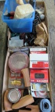 shoe stretchers, misc screws, putty knives, electrical cable