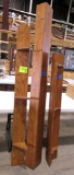 wooden shelving