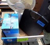 small fan, scale, desk fan