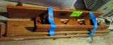 wooden shelving