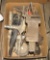 vise, hitch, chain hooks, squeegee, misc