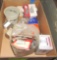 2 boxes of assorted screws windshield wash, misc etc.