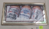Budweiser mirror sign