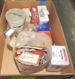 2 boxes of assorted screws windshield wash, misc etc.
