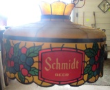 Schmidt beer chandelier