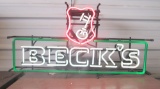 Beck's neon sign