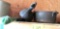 duck decoy, cast iron pot