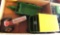 JD manure spreader, silage wagon, and tractor toys