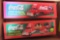 2 Coca Cola toy trucks