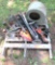 jack stands, fan, chains