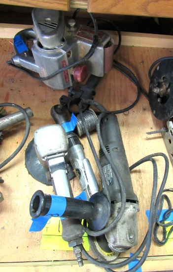 belt sander, grinder, pneumatic ratchet wrench, sander