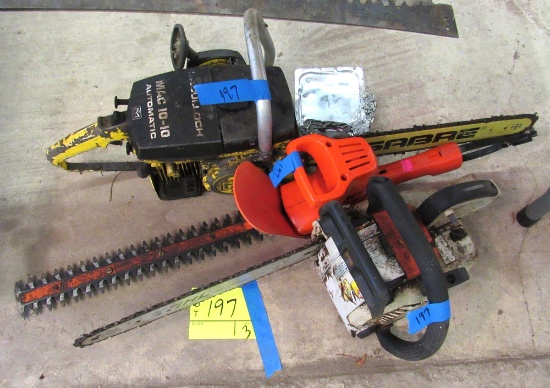 Mc Culloch chain saw, Stihl chain saw, hedge trimmer