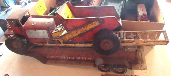 antique metal toys