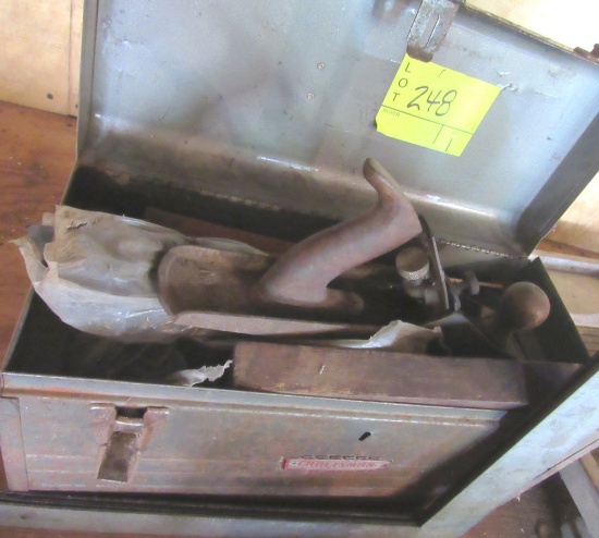 toolbox full of tools, hand plane